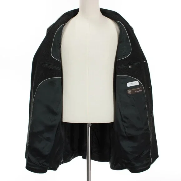 Cardinal of Canada NWT Overcoat Size 46R US in Green Herringbone Wool/Cash Blend